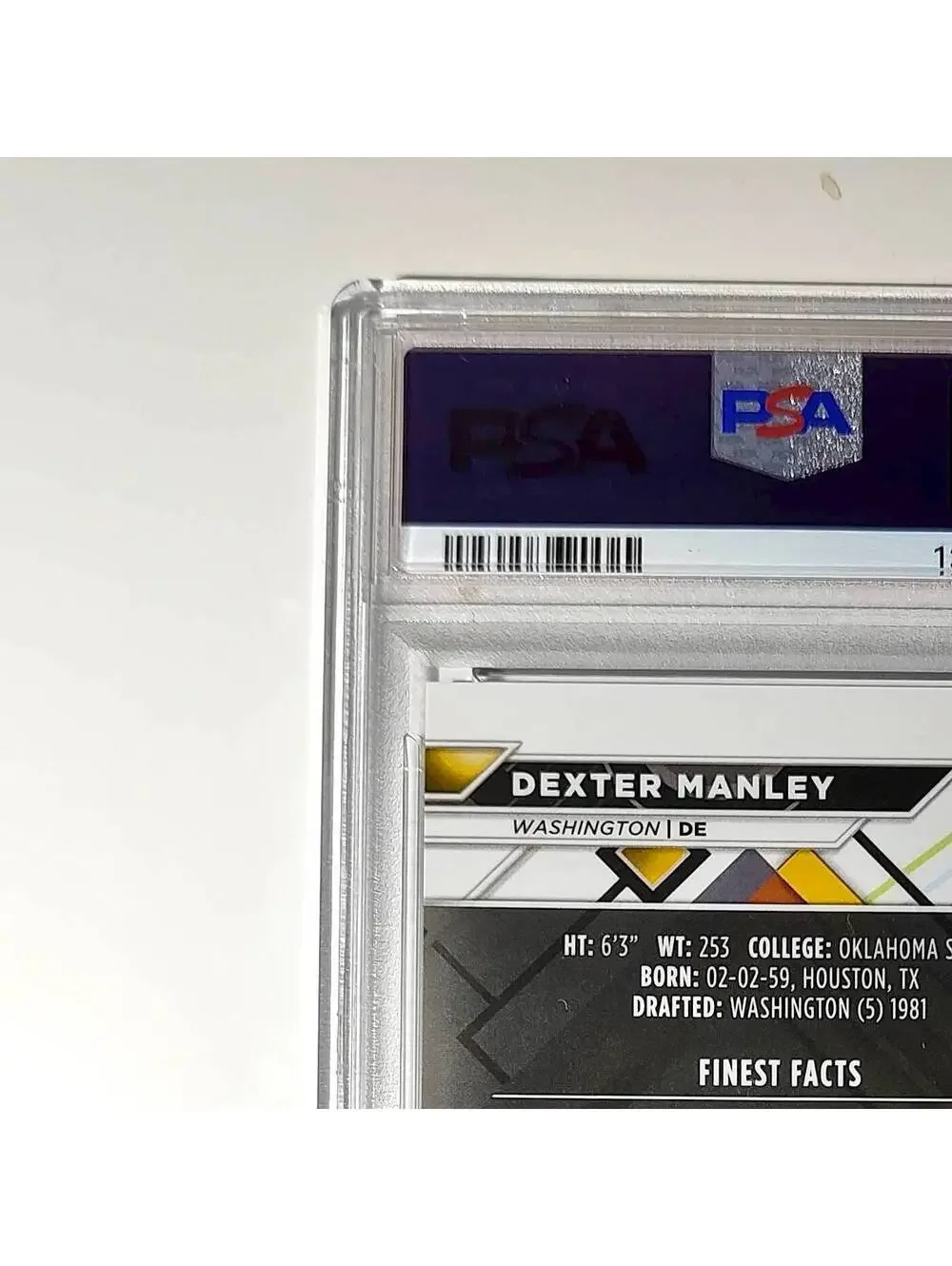 Dexter Manley 2023 Topps Finest 02/15 #250 Black Refractors PSA 10 Gem Mint